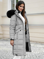 Dámska bunda sivé OZONEE O/W377Z