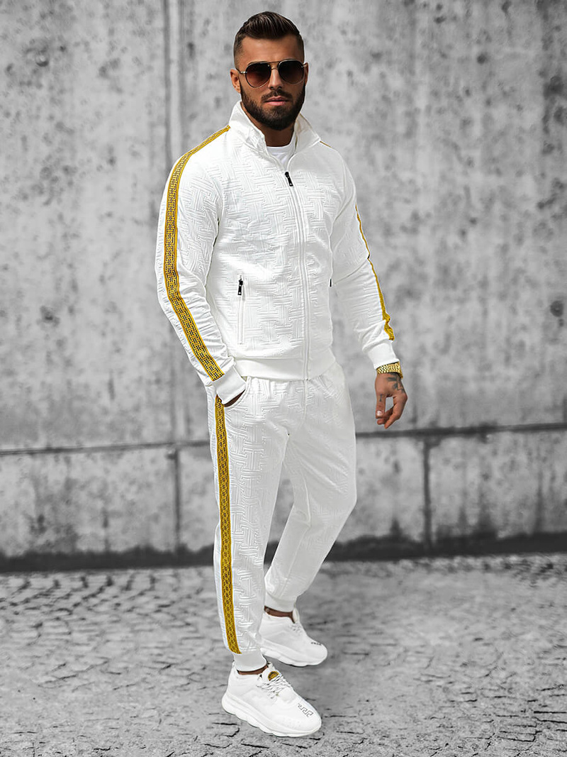 Pánska Tepláková Súprava Biely OZONEE O/3A163