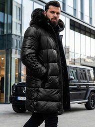 Pánska Bunda Čierna OZONEE O/M800Z