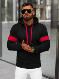 Pánska Mikina Čierna OZONEE JS/8B1321/3