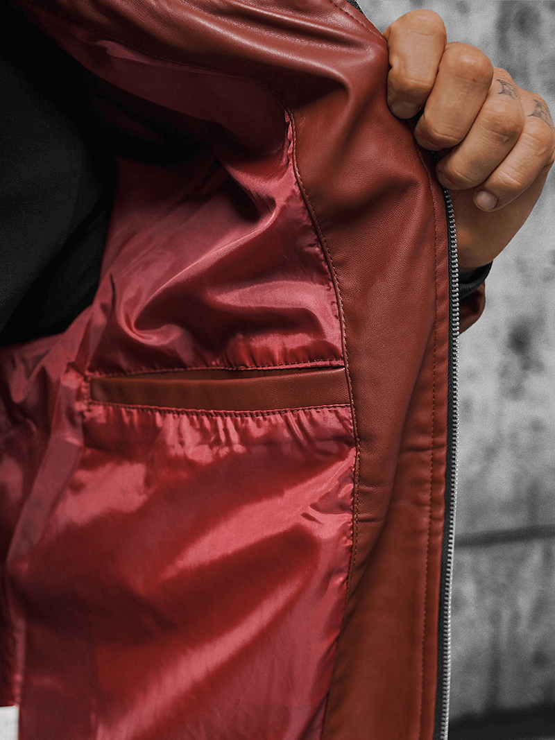 Pánska Bunda Bordová OZONEE N/6705/7Z