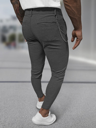 Pánske Chino Nohavice Grafitové OZONEE DJ/3300