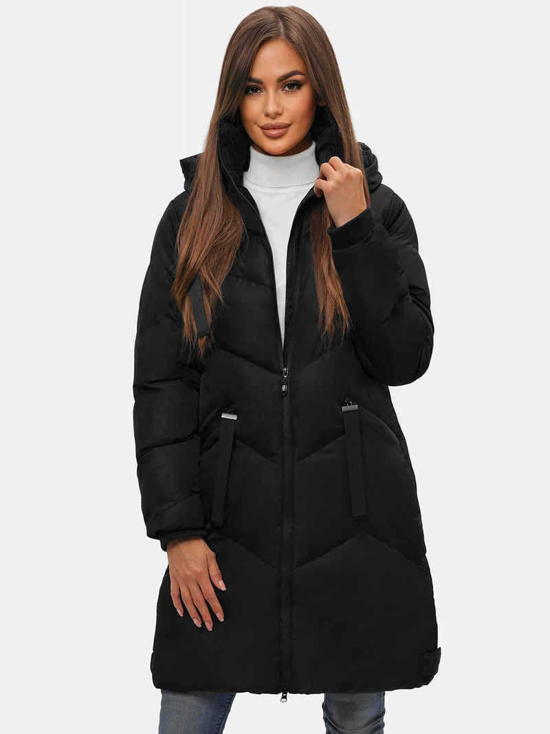 Dámska Zimná Bunda Čierna OZONEE JS/5M733/392