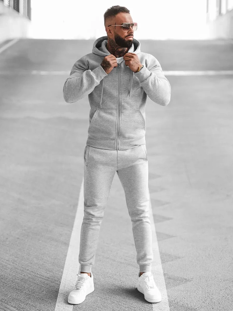 Pánska Tepláková Súprava Šedá OZONEE JS/68C10386/2Z