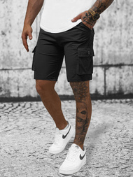 Pánske Chino Kraťasy Čierne OZONEE T/DC469Z