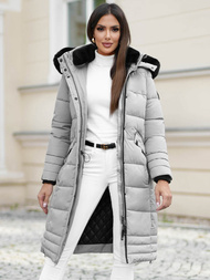 Dámska bunda sivé OZONEE O/W377Z