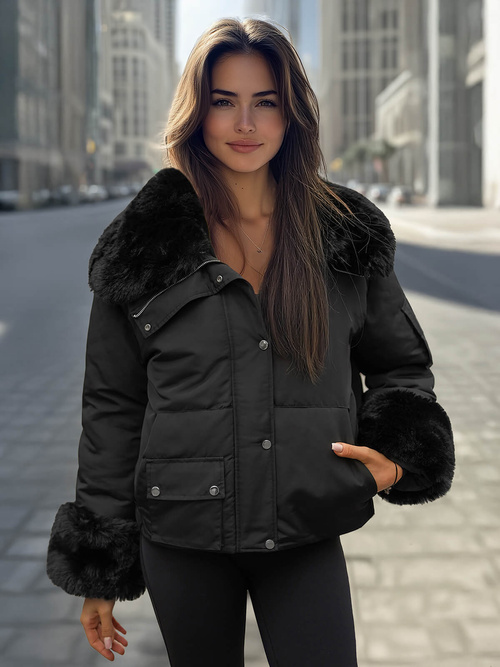 Dámska Zimná Bunda Čierna OZONEE O/H833Z