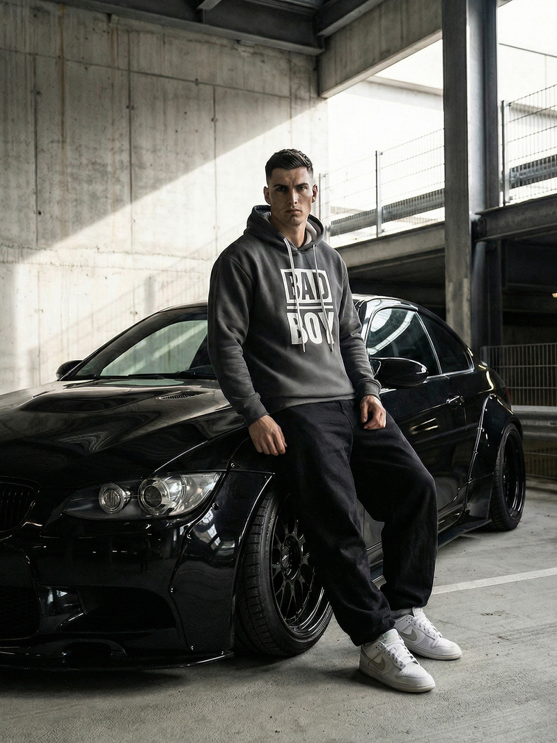 Pánska Mikina Grafitová OZONEE JS/65B3909/5Z