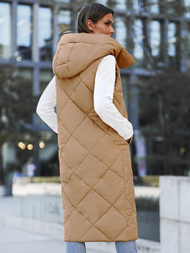 Dámska vesta camelová OZONEE JS/5M3165/84