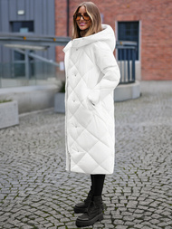 Dámska bunda biela OZONEE JS/5M3173/281Z