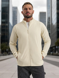 Pánska Mikina Ecru OZONEE JS/HH016/1