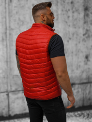 Pánska vesta tmavo červená OZONEE N/7103/5Z