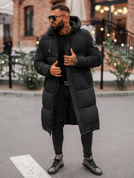 Pánska Zimná Bunda Čierna OZONEE JS/19M1290/392