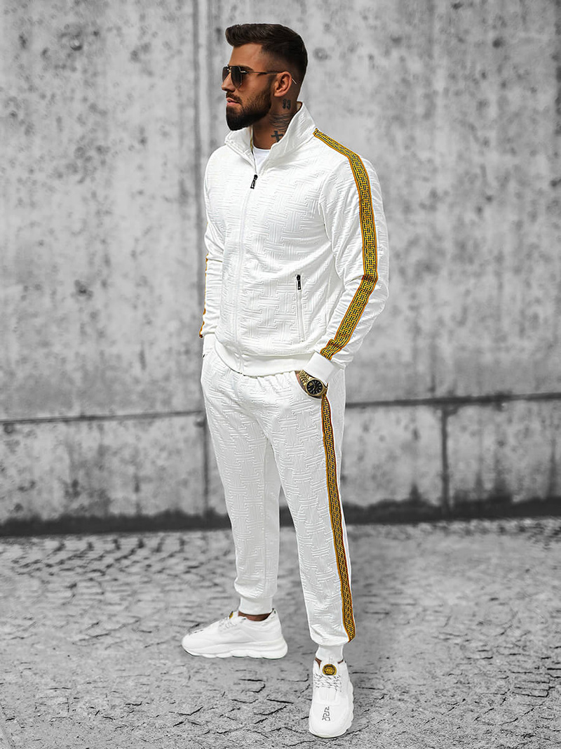 Pánska Tepláková Súprava Biely OZONEE O/3A163