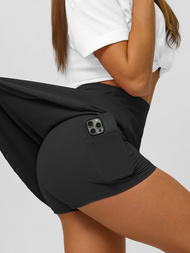 Športová sukňa s legínami čierna OZONEE JS/17K590/3