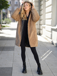 Dámska dlhá zimná bunda čierna OZONEE JS/5M3352/392