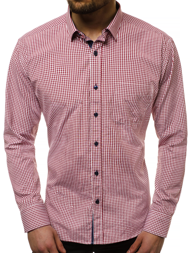 Pánska košeľa Červená OZONEE B/K58