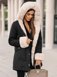 Dámska Zimná Bunda Čierna OZONEE JS/M763/392Z