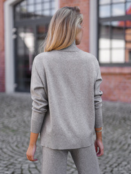 Dámska Dvojdielna Tepláková Súprava Šedá OZONEE JS/53C5203/2