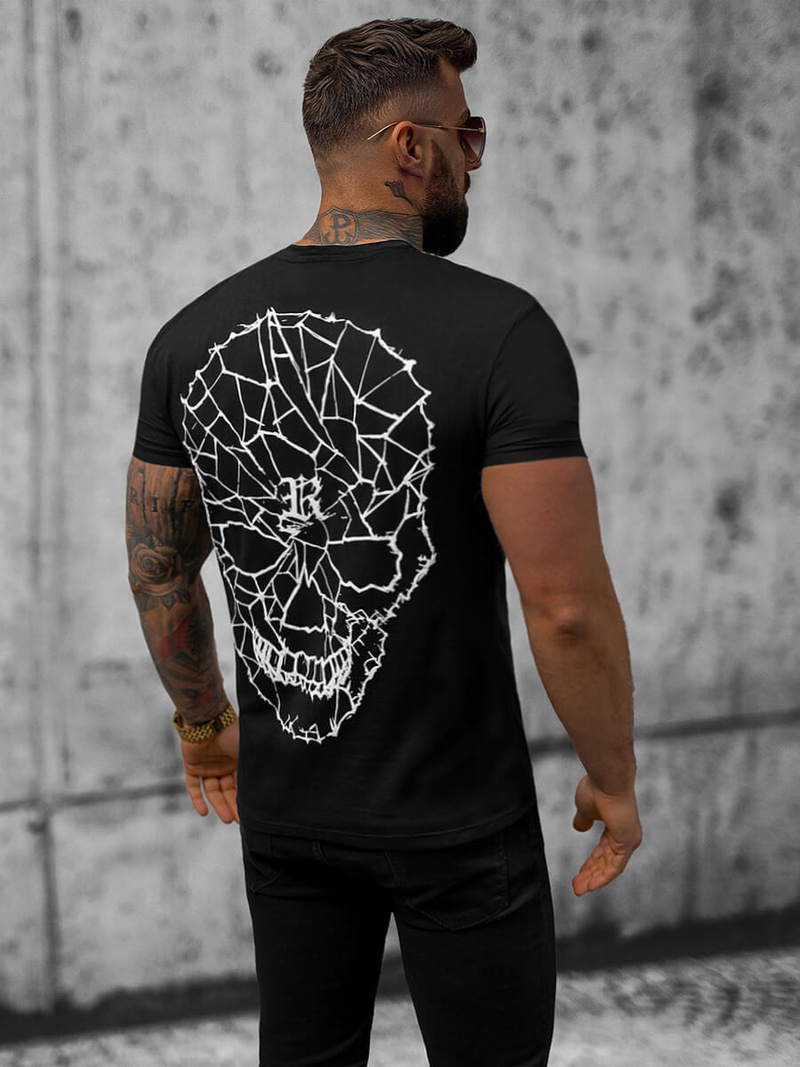 Pánske Tričko Čierne OZONEE NB/MT3027