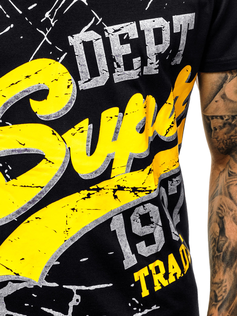 Pánske Tričko Čierny OZONEE JS/KS1942Z