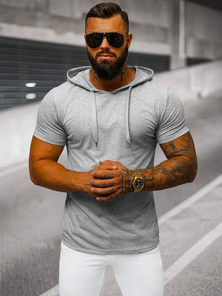 Pánske Tričko Sivý OZONEE JS/8T89/2