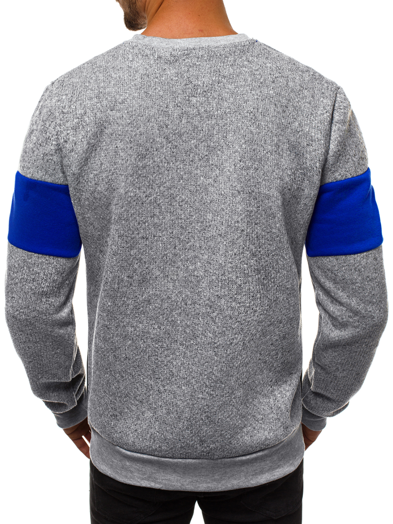 Pánska Mikina Sivá OZONEE JS/KS1901Z