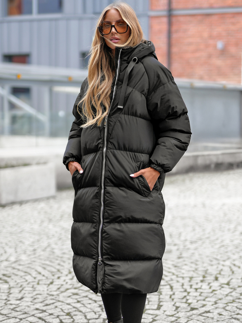 Dámska bunda čierna OZONEE JS/5M3163/392Z