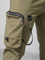 Pánske Chino Nohavice Tmavo-Béžové OZONEE O/PS5519