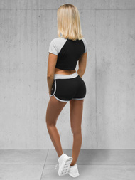 Dámska dvojdielna tepláková súprava Čierno-sivá OZONEE Z/D1022