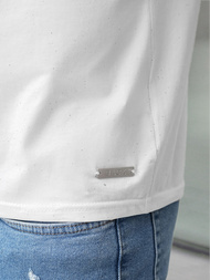 Pánske Tričko Biele OZONEE O/QQ1386