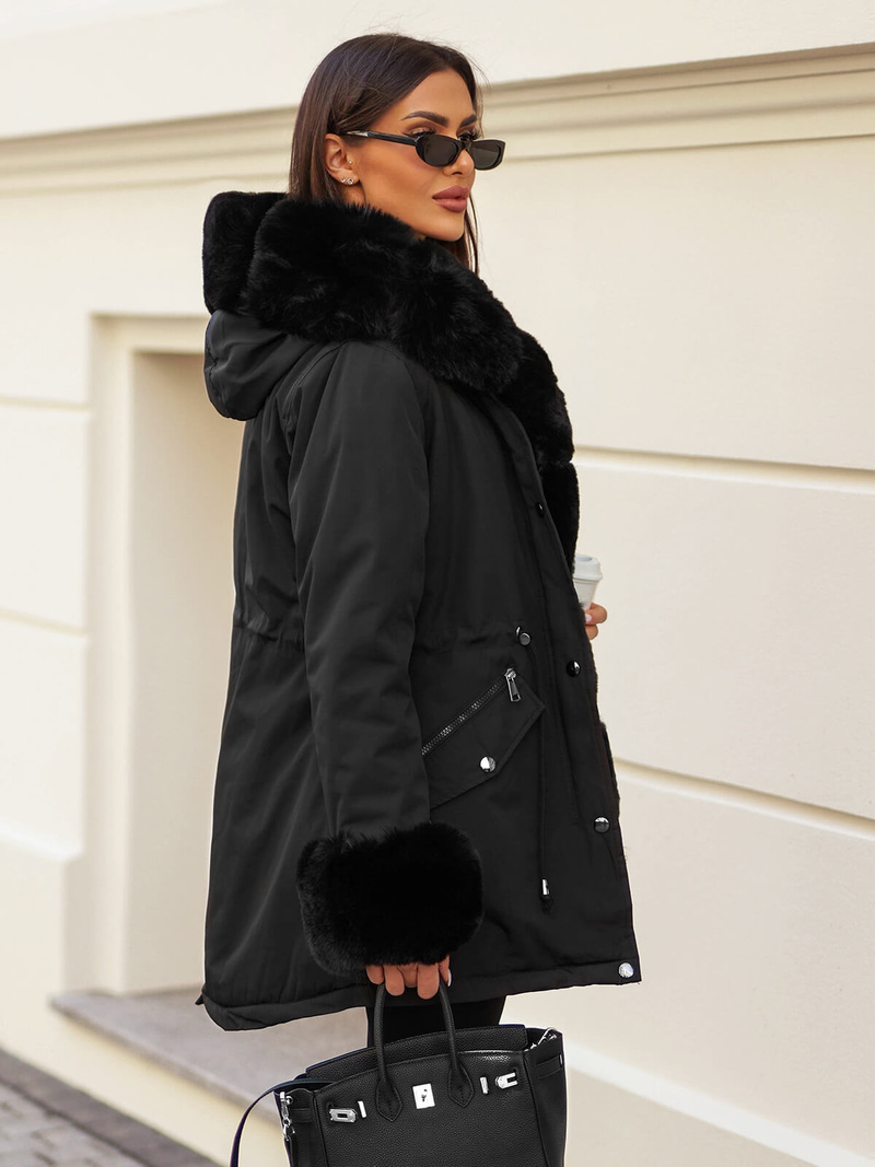 Dámska Zimná Bunda Čierna OZONEE JS/16M9062/392Z