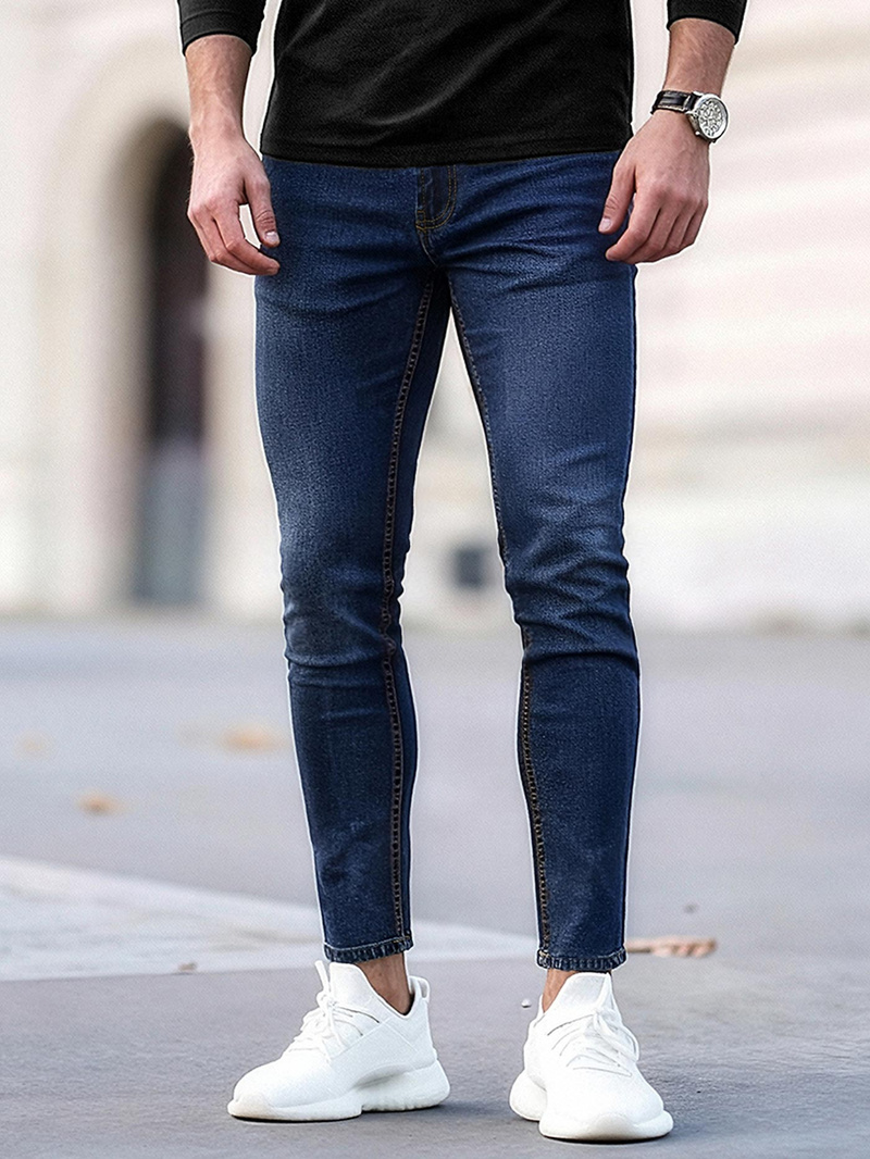 Pánske Rifle Tmavomodré OZONEE O/JK2951Z