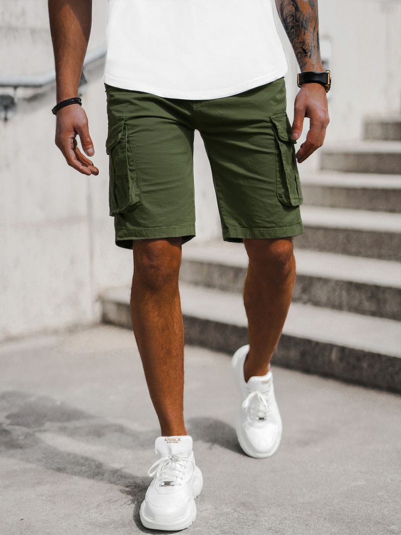 Pánske Chino Kraťasy Zelené OZONEE T/XX160086/3