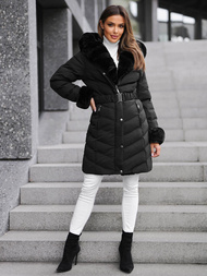 Dámska bunda čierna OZONEE JS/5M3156/392