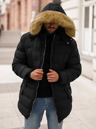 Pánska Bunda Čierna OZONEE JS/5M3122/392Z