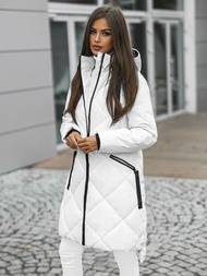 Dámska bunda biela OZONEE JS/5M3168/281Z