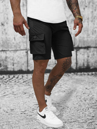 Pánske Chino Kraťasy Čierne OZONEE T/DC469Z