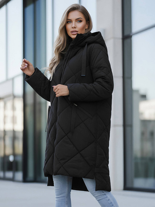 Dámska bunda čierna OZONEE JS/5M3168/392Z