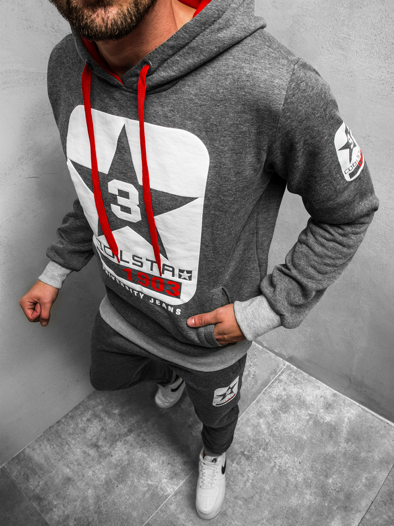 Pánska Mikina grafitová JS/Y10001BZ