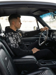 Pánska Mikina Čierna OZONEE O/B272Z