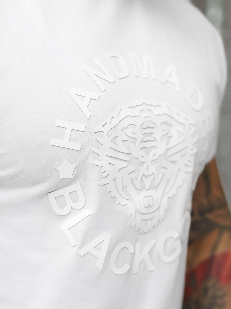 Pánske Tričko Biele OZONEE NB/MT3019/02