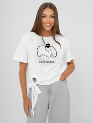 Dámske Tričko Biele OZONEE JS/RJ77247