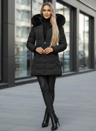 Dámska bunda čierna OZONEE JS/16M9121/392Z