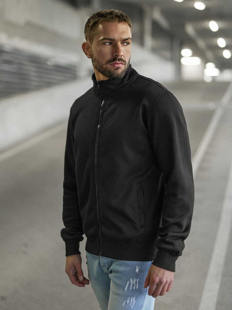 Pánska Mikina Čierna OZONEE JS/2002Z