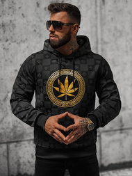 Pánska Mikina Čierna OZONEE O/B265