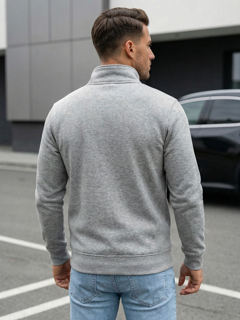 Pánska Mikina Sivá OZONEE JS/2002Z