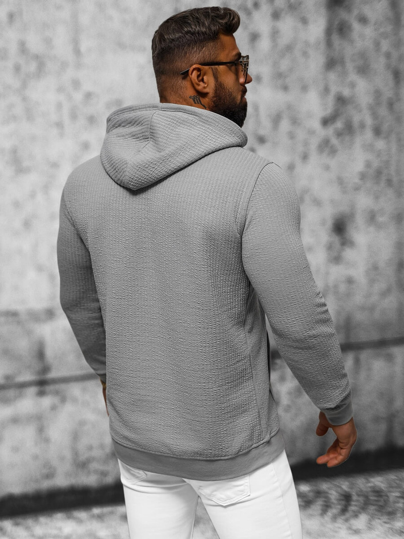 Pánska Mikina Sivé OZONEE O/TB2273