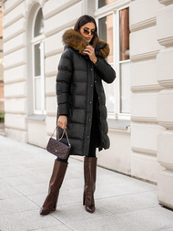 Dámska bunda čierna OZONEE JS/5M3298/392