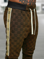 Pánska tepláková súprava tmavo-béžová OZONEE O/FF5110AB